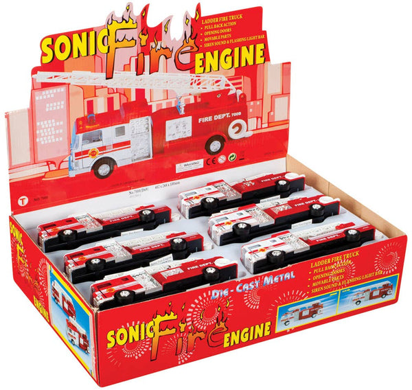 Sonic Fire Engine - Light & Sound, Pull Back Action