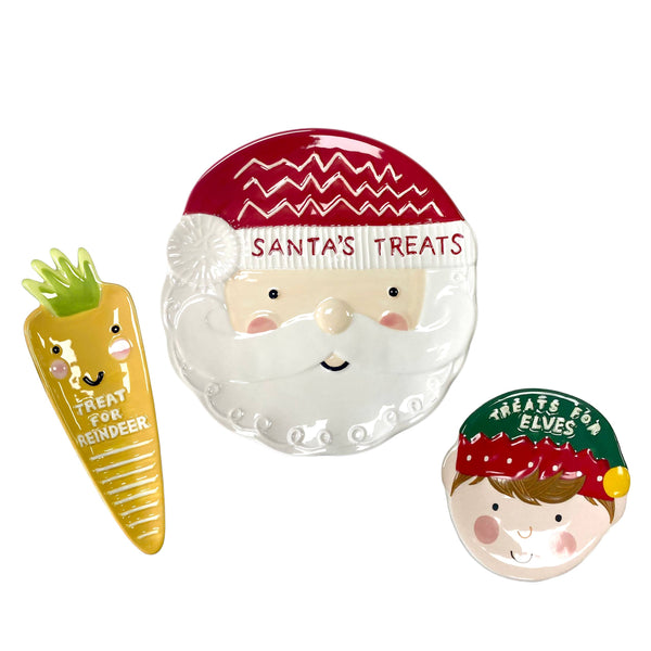3 Piece Merry Christmas Santa Treat Set - Christmas Decor