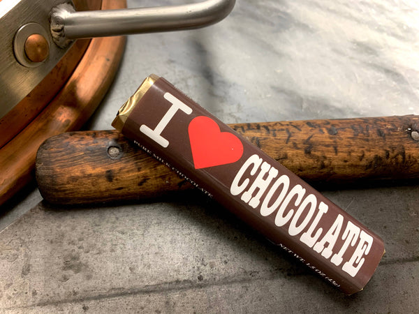 Milk Chocolate Bar “I ❤️ Chocolate” w/Gold Wrapper