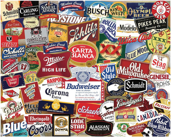 American Beer Labels Puzzle by Steve Smith