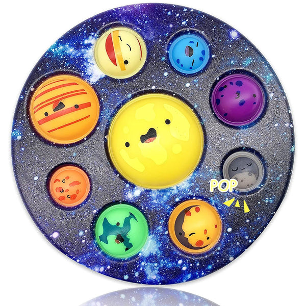 New Planet Pattern Pop Bubble Push Fidget Toy