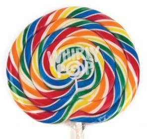 Whirly Pop Jumbo Nostalgic Rainbow Lollipop 5 Inch 🍭