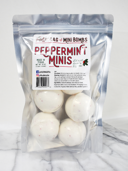 Mini - Peppermint Bath Bombs