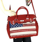 Montana West American Pride Collection Tote/Crossbody Red