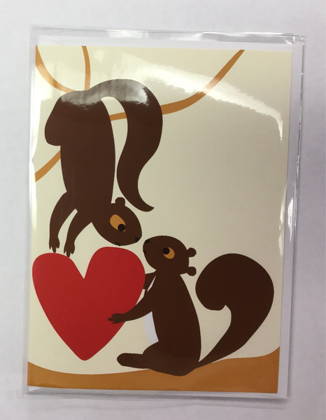 Squirrel Valentine’s Card