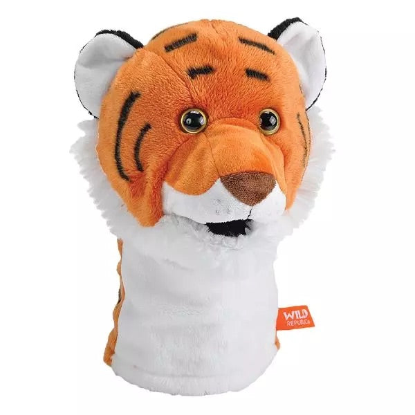Plush Puppet With Real Wildlife Sounds - Tiger