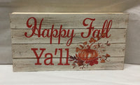 Wooden Fall Signs