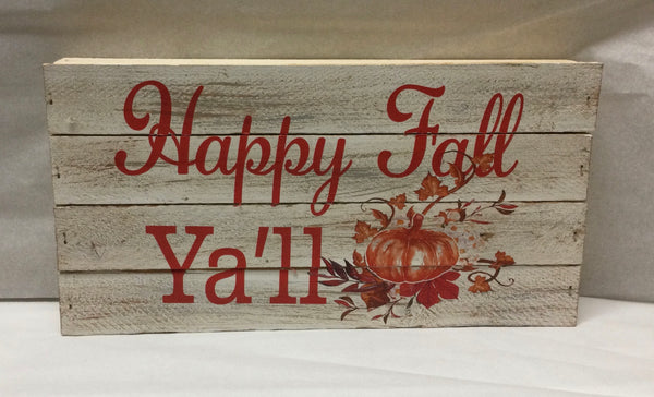 Wooden Fall Signs