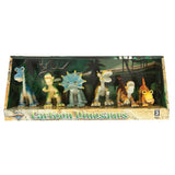 6 piece cartoon dinosaur adventure set