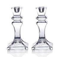 Celebrations by Mikasa set of two crystal candlesticks