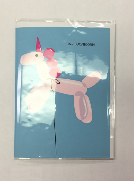 Card Balloonicorn Birthday