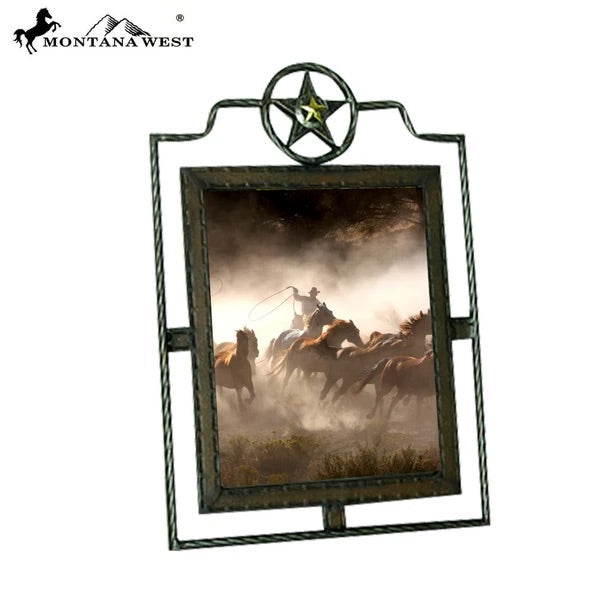 Montana West Metal Lonestar Photo Frame