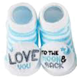 Blue Sock set Love You to the Moon